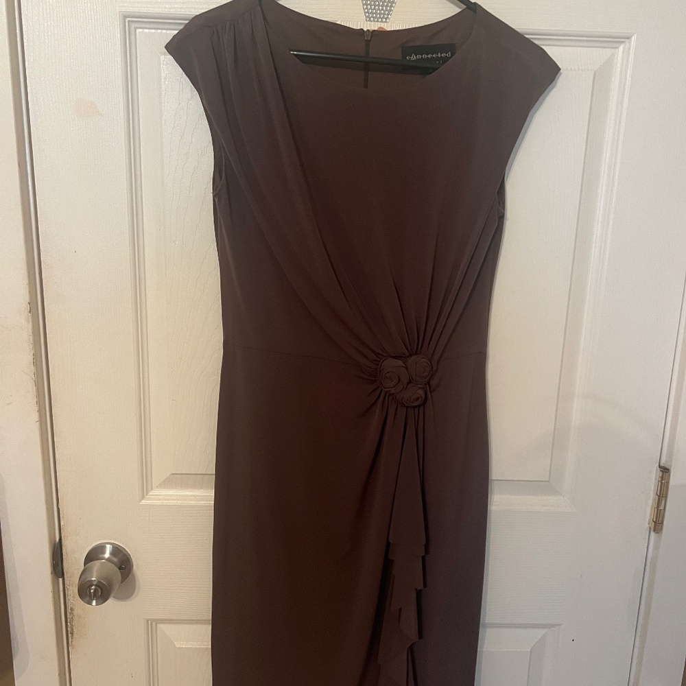 Gray rose dress